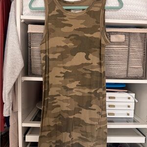 Current/Elliott Camo Mini Dress